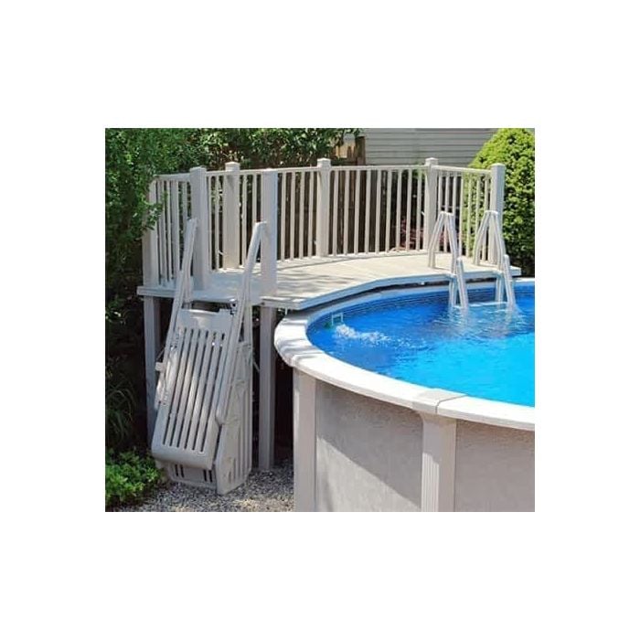 Vinyl Works 5 X 13.5 Resin Pool Deck Model FD - Taupe