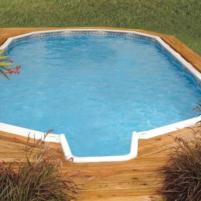 Whispering Wind II Swimming Pool with In-Step Entry System 18'x39' Oval