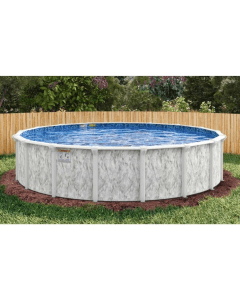 12'x20' Oval Silver Sea Premium Salt Friendly Pool Package