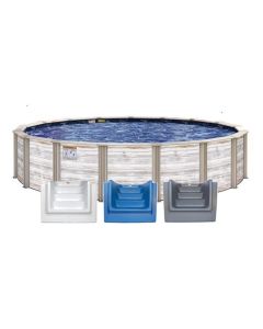 16' x 28' Oval 52" Wall Durango Premium Salt Friendly With In-Step Pool Package