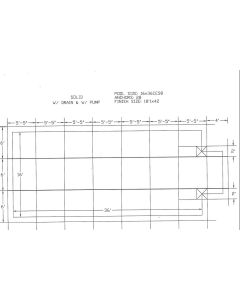 16'x36' Rectangle w/ 4'x8' Center End Step HPI AquaMaster Solid Safety Cover