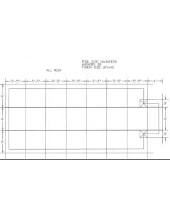 16'x36' Rectangle w/ 4'x8' Center End Step HPI Yard Guard Standard Mesh 99% Safety Cover