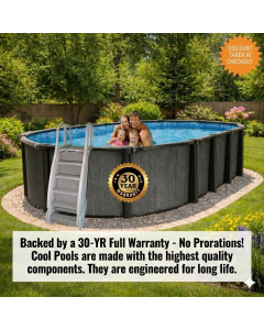 18' x 39' Oval Cool Pool™ 54” Deep Above Ground Pool Package
