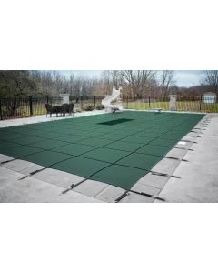 20'x40' Rectangle HPI Aqua Master Solid Safety Cover - No Step 