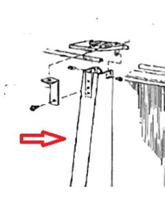  52" Side Support Vertical - Silvertone - 580-2074 