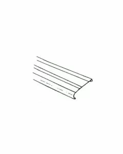 7" TOP RAIL 12' SILVERTONE- RESIN - 587-1626