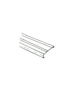 7" TOP RAIL ROUND SILVERTONE - RESIN 55.375" - 587-1760 