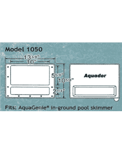 Aquador Skimmer Faceplate and Lid - 1050 