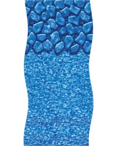 Boulder Swirl Aqua Leader beaded Oval