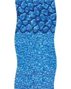 Boulder Swirl Aqua Leader beaded Round 