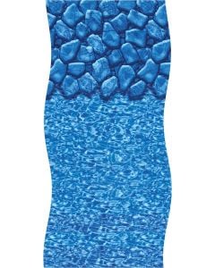Boulder Swirl Kayak Style Pool Liners with Standard Bead