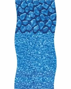 Boulder Swirl Aqua Leader beaded Oval