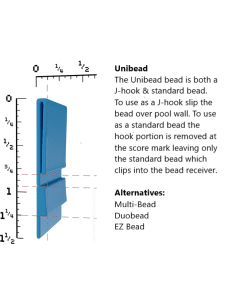 Caribbean Tile J-Hook/U-Bead Round