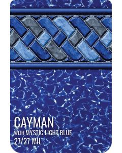 Cayman with Mystic Light Blue Inground Pool Liner 27 mil