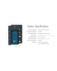 Clear Comfort Spa Sanitation System