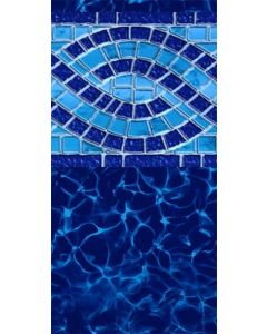Del Mar with Cobalt Fusion Inground Pool Liner 27 mil