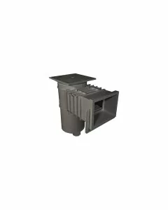 Hayward SP10841OMDGR Auto-Skim Skimmer with Square Lid Outside Mount- 1 1/2" FPT Dark Grey