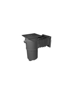 Hayward SP10841OMDGR Auto-Skim Skimmer with Square Lid Outside Mount- 1 1/2" FPT Dark Grey