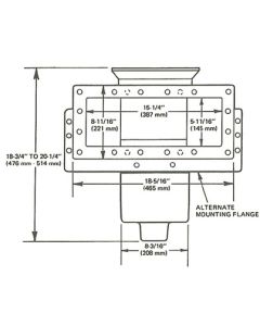 Hayward SP10852OM Auto-Skim Wide Track Vinyl Skimmer - Outside Mount with Square Cover