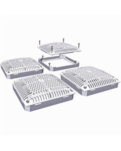 Hayward WGX1033BHF2 - 18"x18" Square Replacement Drain Cover with Inner Frame  