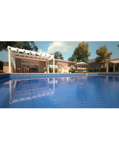 Indigo Marble with Blue Granite Inground Pool Liner 27 mil