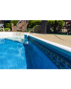 Laguna with White Pacific Inground Pool Liner available in 27 mil - Clearance by GLI