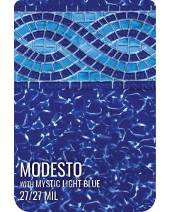 Modesto - Mystic Light Blue Inground Pool Liner 27 mil.