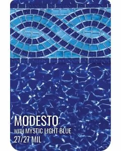 Modesto - Mystic Light Blue Inground Pool Liner 27 mil. 