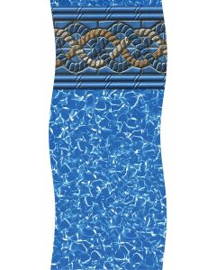 Mystri Gold Aqua Leader beaded Oval