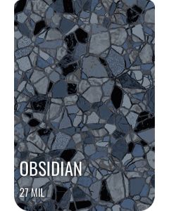 Obsidian Bordless Shimmer Stone Inground Pool Liner 27 mil