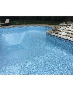 Oyster Bay Tile with Oyster Bay Floor Inground Liner by Freetime Fun - 27 MIL