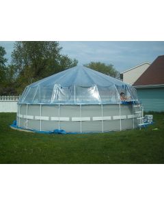 Round Replacement Vinyl Soft-Side Pool Dome Covers - Round