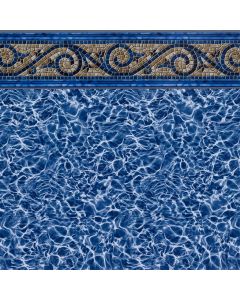 Siesta Wave Tile with Light Blue Diffusion Floor Inground Liner by Freetime Fun 27 MIL