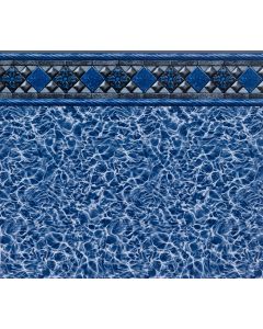 Silver Kingsford Tile Light Blue Diffusion Floor Inground Liner by Freetime Fun 27 MIL