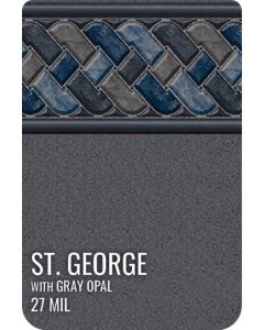 St. George with Gray Opal Inground Pool Liner 27 MIL - Clearance - By Latham