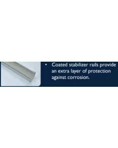 STABILIZER RAIL PTD 9/16" LRG - 583-1005 obsolete sub w/ SKU: 583-1069