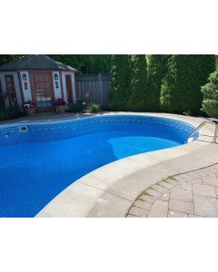 Summer River Tile with River Tile Floor Inground Liner by Freetime Fun 28 MIL