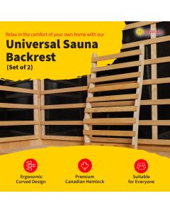 Universal Sauna Backrest - Set of 2 - SA5059