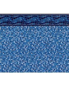 Waterfall Tile Oyster Bay Silver Floor Inground Liner by Freetime Fun 27 or 20 MIL
