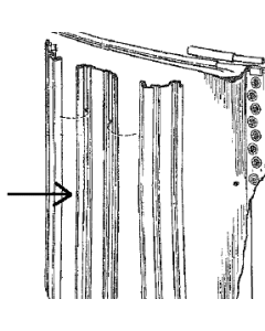 Whispering Wind Two Vertical Center Section - 54" Oval and Round Pools (580-2301) 