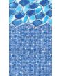 10x15 Oval 52" wall Rolling Cubes Standard beaded 20 gauge liner 