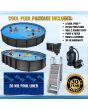 12' x 24' Oval Cool Pool™ 54” Deep Above Ground Pool Package