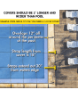 15' x 30' w/4x8 Center End Step "Gorilla" Blue Mesh In-Ground Pools- 16 YR Warranty 