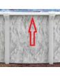  7" TOP RAIL COMMON SILVERTONE  - RESIN - 587-1627 