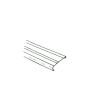 7" TOP RAIL ROUND SILVERTONE - RESIN 55.375" - 587-1760 
