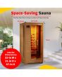 Buena Vista 1-2 Person Hemlock Infrared Sauna with 3 Ceramic Heaters - SA2400 