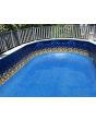 Caribbean Tile J-Hook/U-Bead beaded Oval 