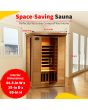 Coronado 2-Person Hemlock Deluxe Infrared Sauna with 6 Carbon Heaters - SA2409