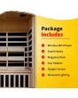 Coronado 2-Person Hemlock Deluxe Infrared Sauna with 6 Carbon Heaters - SA2409