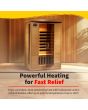 Coronado 2-Person Hemlock Deluxe Infrared Sauna with 6 Carbon Heaters - SA2409